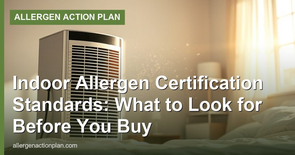 Indoor Allergen Certification Standards: What to Look for Before You Buy