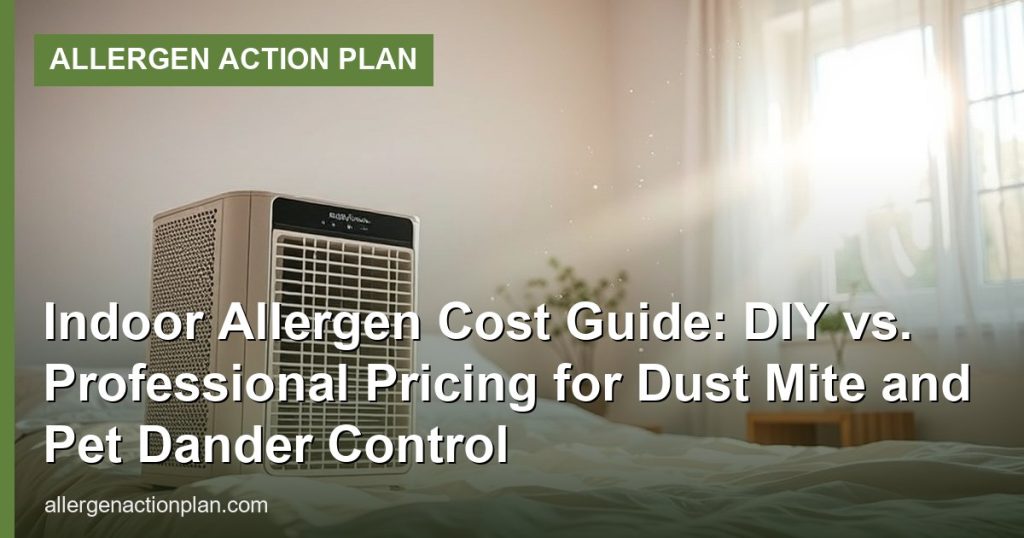 Indoor Allergen Cost Guide: DIY vs. Professional Pricing for Dust Mite and Pet Dander Control
