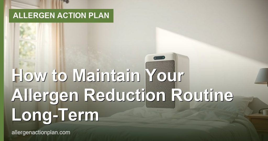 How to Maintain Your Allergen Reduction Routine Long-Term