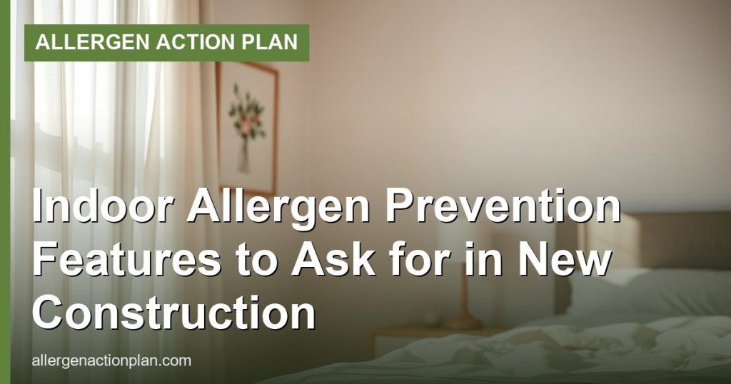 Indoor Allergen Prevention Features to Ask for in New Construction