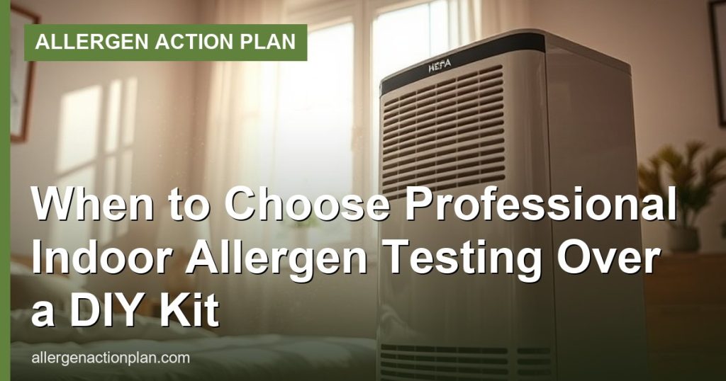 When to Choose Professional Indoor Allergen Testing Over a DIY Kit